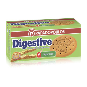 15.0014,1 Печенье c цельнозерновой мукой без сахара Digestive, PAPADOPOULOS 250 г