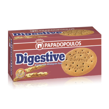 15.0015,1 Печенье c цельнозерновой мукой Digestive, PAPADOPOULOS 250 г