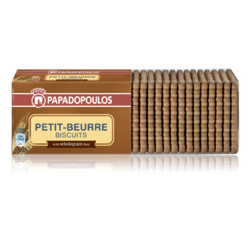 15.0018,1 Печенье Petit Beurre c цельнозерновой мукой, PAPADOPOULOS 225 г