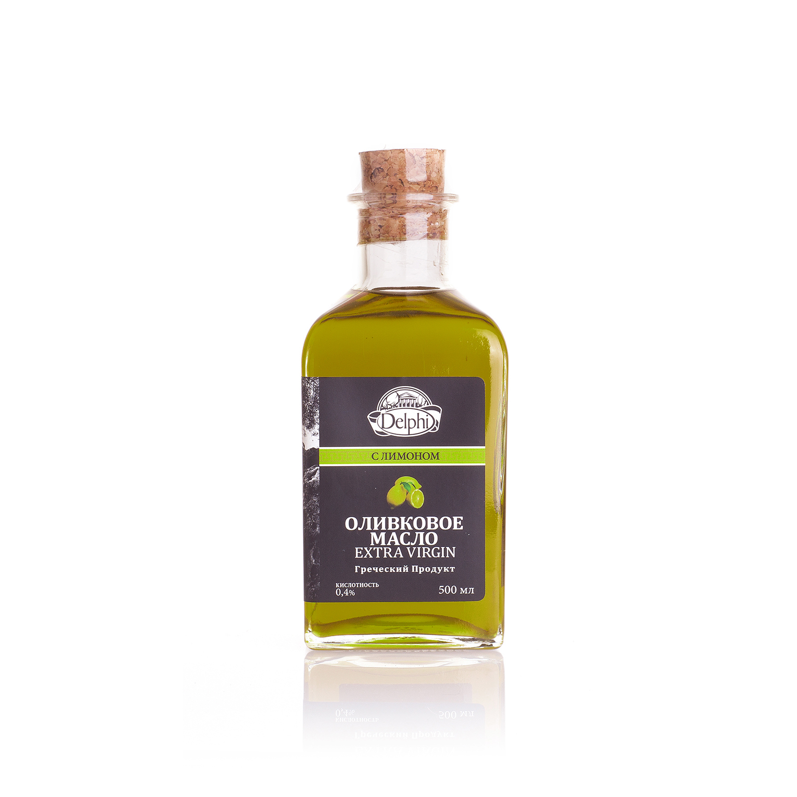 Оливковое масло Extra Virgin с лимоном DELPHI 0,5л