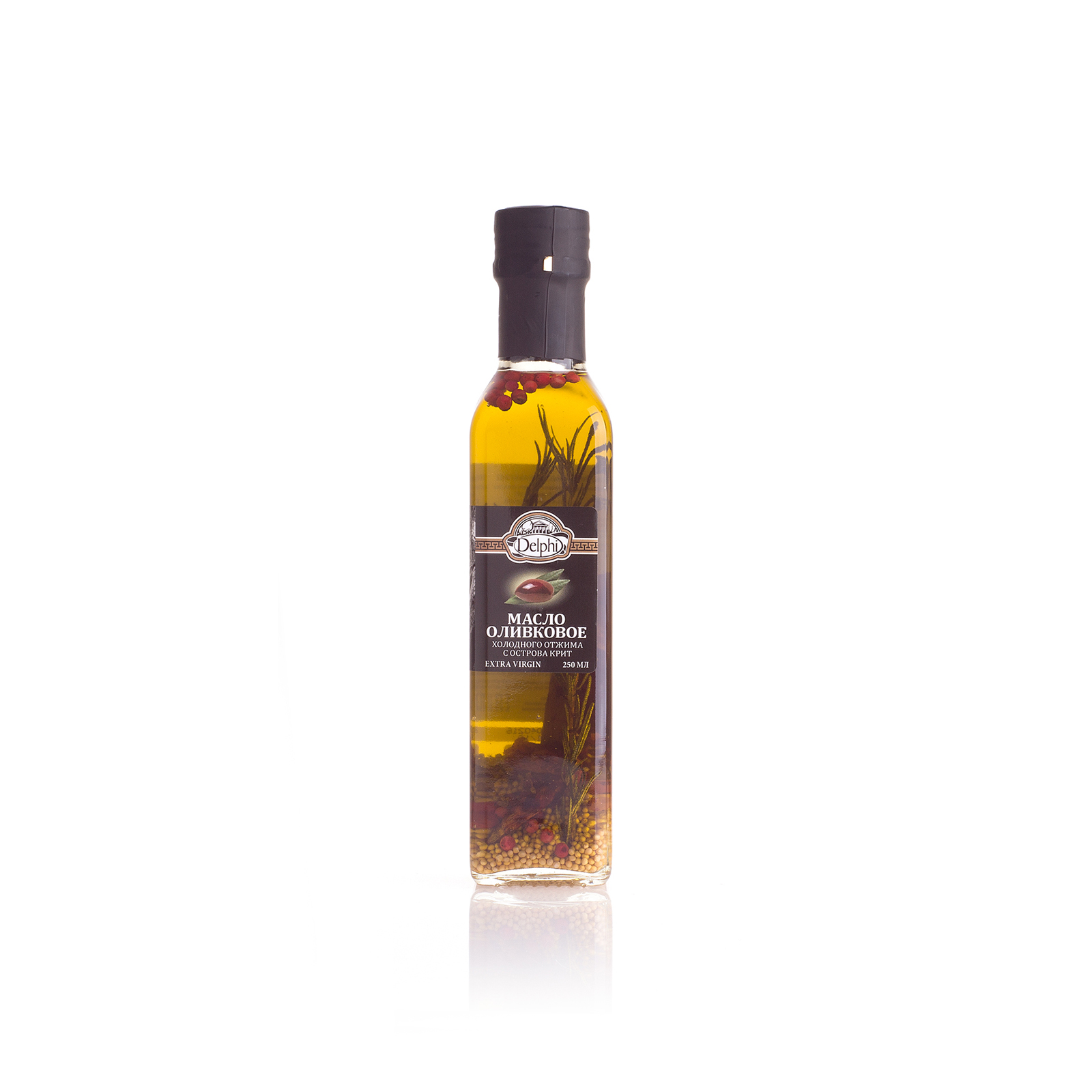 Оливковое масло Extra Virgin с травами DELPHI 0,25л