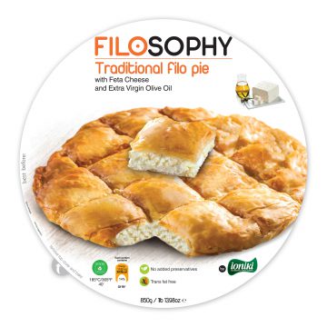 19.0010,1 Traditional Filo pie with Feta Cheese and extra virgin olive oil