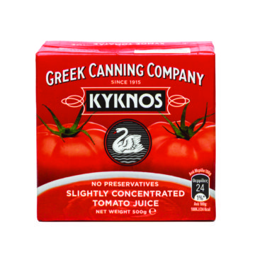 41.0019 Сок томатный слабо концентрированный 7% KYKNOS 500 мл
