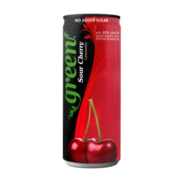 23.0023 Напиток безалк. газированный сокоседержащий со вкусом вишни GREEN 330 мл
